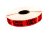 Lemon Garlic Label 0.625X1.25 IN Black Fluorescent Red Short Oval 1000 Count/Roll 50 Rolls/Case 50000 Count/Case