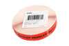 Parsley Label 0.625X1.25 IN Black Fluorescent Red Short Oval 1000 Count/Roll 50 Rolls/Case 50000 Count/Case