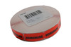 Homemade Label 0.625X1.25 IN Black Fluorescent Red Short Oval 1000 Count/Roll 50 Rolls/Case 50000 Count/Case