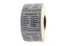 Product of Meat Origin Label 2X2 IN Blue 1000 Count/Roll 20 Rolls/Case 20000 Count/Case