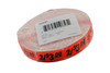 2/$3.00 Price Label 0.625X1.25 IN Black Fluorescent Red Short Oval 1000 Count/Roll 50 Rolls/Case 50000 Count/Case
