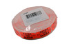 Extra Thin Sliced Label 0.625X1.25 IN Black Fluorescent Red Short Oval 1000 Count/Roll 50 Rolls/Case 50000 Count/Case