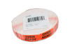 Oven Ready Label 0.625X1.25 IN Black Fluorescent Red Short Oval 1000 Count/Roll 50 Rolls/Case 50000 Count/Case