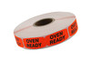 Oven Ready Label 0.625X1.25 IN Black Fluorescent Red Short Oval 1000 Count/Roll 50 Rolls/Case 50000 Count/Case