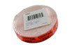 Center Cut Label 0.625X1.25 IN Black Fluorescent Red Short Oval 1000 Count/Roll 50 Rolls/Case 50000 Count/Case
