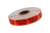 Special Today Label 0.625X1.25 IN Black Fluorescent Red Short Oval Dayglo 1000 Count/Roll 50 Rolls/Case 50000 Count/Case