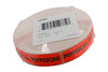 Pepperoni Label 0.625X1.25 IN Black Fluorescent Red Short Oval 1000 Count/Roll 50 Rolls/Case 50000 Count/Case