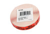Philly Cheese Label Black Fluorescent Red Short Oval Dayglo 1000 Count/Roll 50 Rolls/Case 50000 Count/Case