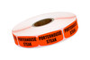 Porterhouse Steak Label 0.625X1.25 IN Black Fluorescent Red Short Oval 1000 Count/Roll 50 Rolls/Case 50000 Count/Case