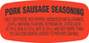 Pork Sausage Seasoning With Ingredients Label 1000/Roll