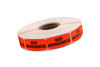 Keep Refrigerated Label 0.625X1.25 IN Black Fluorescent Red Short Oval 1000 Count/Roll 50 Rolls/Case 50000 Count/Case