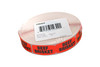 Beef Brisket Label Black Fluorescent Red Short Oval Dayglo 1000 Count/Roll 50 Rolls/Case 50000 Count/Case