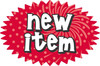 New item Promo Label 1.5X2.25 IN Black Red Starburst 500 Count/Roll 16 Rolls/Case 8000 Count/Case