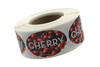 Cherry Bakery Flavor Label 1.25X2 IN Oval 4 Color Process 500 Count/Roll 5 Rolls/Sleeve