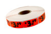 3.49 Price Label Black Fluorescent Red Short Oval Dayglo 1000 Count/Roll 50 Rolls/Case 50000 Count/Case