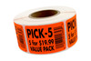 Pick-5/5@$19.99 Value Pack Label UPC 500/Roll