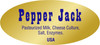 Pepper Jack Deli Label 0.875X1.9 IN Blue Gold Oval Foil 500 Count/Roll 10 Rolls/Case 5000 Count/Case