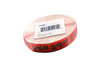 2/$6.00 Label 0.625X1.25 IN Black Fluorescent Red Short Oval 1000 Count/Roll 50 Rolls/Case 50000 Count/Case