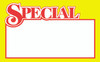 Special Sign 3.5X5.5 IN Yellow Red 100/Pack