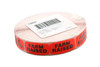 Farm Raised Label 0.625X1.25 IN Black Fluorescent Red Short Oval 1000 Count/Roll 50 Rolls/Case 50000 Count/Case