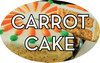 Carrot Cake Bakery Flavor Label 1.25X2 IN Oval 4 Color Process 500 Count/Roll 5 Rolls/Sleeve