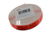 Reduced Price Label 0.625X1.25 IN Black Fluorescent Red Short Oval 1000 Count/Roll 50 Rolls/Case 50000 Count/Case