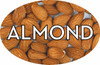 Almond Bakery Flavor Label 1.25X2 IN Oval 4 Color Process 500 Count/Roll 20 Rolls/Case 10000 Count/Case