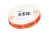 Thyme Label 0.625X1.25 IN Black Fluorescent Red Short Oval 1000 Count/Roll 50 Rolls/Case 50000 Count/Case