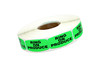Ring on Produce Label 0.625X1.25 IN Black Fluorescent Green Short Oval 1000/Roll