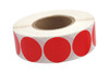 Blank Expiration Label 1 IN Red Circle All Temperature Permanent 1000 Count/Roll 12 Rolls/Case 12000 Count/Case