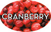 Cranberry Bakery Flavor Label 1.25X2 IN Oval 4 Color Process 500 Count/Roll 20 Rolls/Case 10000 Count/Case
