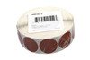 Blank Expiration Label 1 IN Brown Circle All Temperature Permanent 1000 Count/Roll 12 Rolls/Case 12000 Count/Case