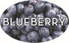 Blueberry Bakery Flavor Label 1.25X2 IN Oval 4 Color Process 500 Count/Roll 20 Rolls/Case 10000 Count/Case