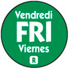 Friday Label 0.75 IN Round Permanent Dot 2000/Roll