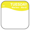 DissolveMark® Tuesday Label 0.75X0.75 IN Day of the Week 1000/Roll