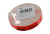 Excellent For Barbeque Label 0.625X1.25 IN Black Fluorescent Red Short Oval 1000 Count/Roll 50 Rolls/Case