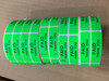Paid Thank You Label Green Dayglo 5/Pack