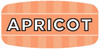 Apricot Bakery Flavor Label 0.625X1.25 IN Oval 4 Color Process UV 1000 Count/Roll 50 Rolls/Case 50000 Count/Case