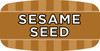Sesame Seed Bakery Flavor Label 0.625X1.25 IN 4 Color Process UV 1000 Count/Roll 50 Rolls/Case 50000 Count/Case