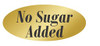 No Sugar Added Label Gold Foil 500/Roll