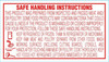 Safe Handling Meat Safety Label 1X1.75 IN Red 1000 Count/Roll 25 Rolls/Case 25000 Count/Case