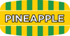 Pineapple Bakery Flavor Label 0.625X1.25 IN Oval 4 Color Process UV 1000 Count/Roll 50 Rolls/Case 50000 Count/Case
