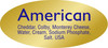 American Deli Ingredient Label 0.875X1.9 IN Blue Gold Oval Ingredients 500 Count/Roll 10 Rolls/Case 5000 Count/Case