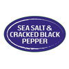 Sea Salt Black Pepper Label Oval 1000/Roll