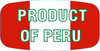 Product of Peru Origin Label Red Green White Short Oval 1000 Count/Roll 60 Rolls/Case 60000 Count/Case