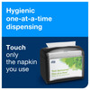 Tork Xpressnap® Dispenser Napkins 8.5X6.5 IN White Paper 2PLY Interfold Refill Embossed 500 Count/Pack 12 Packs/Case