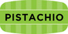 Pistachio Bakery Flavor Label 0.625X1.25 IN Oval 4 Color Process UV 1000 Count/Roll 50 Rolls/Case 50000 Count/Case