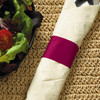 Napkin Bands Burgundy Flat 10000/Case