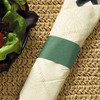 Napkin Bands Green Paper 8/Case