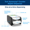 Tork Xpressnap® Napkin Dispenser 12.1X7.5X5.7 IN Licorice Plastic Signature Range In Counter 1/Each